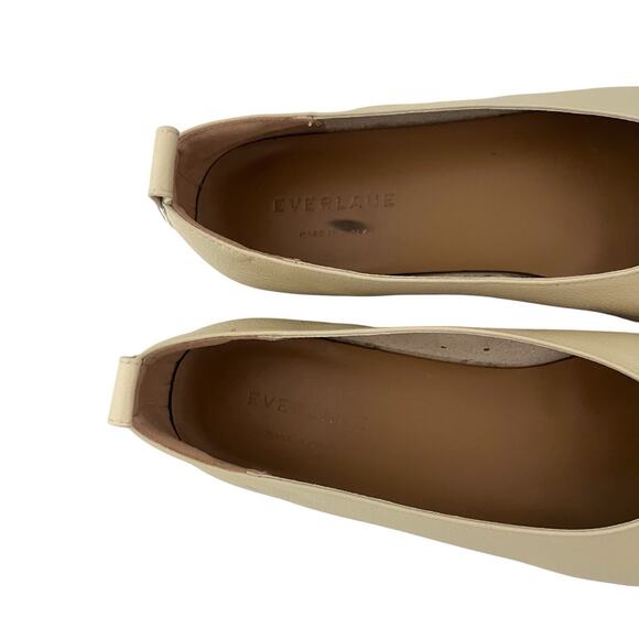 Everlane The Italian Leather Day Glove flats7.5 cream minimalist Quiet luxury - Picture 3 of 10